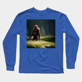 Sasquatch in Nature Long Sleeve T-Shirt